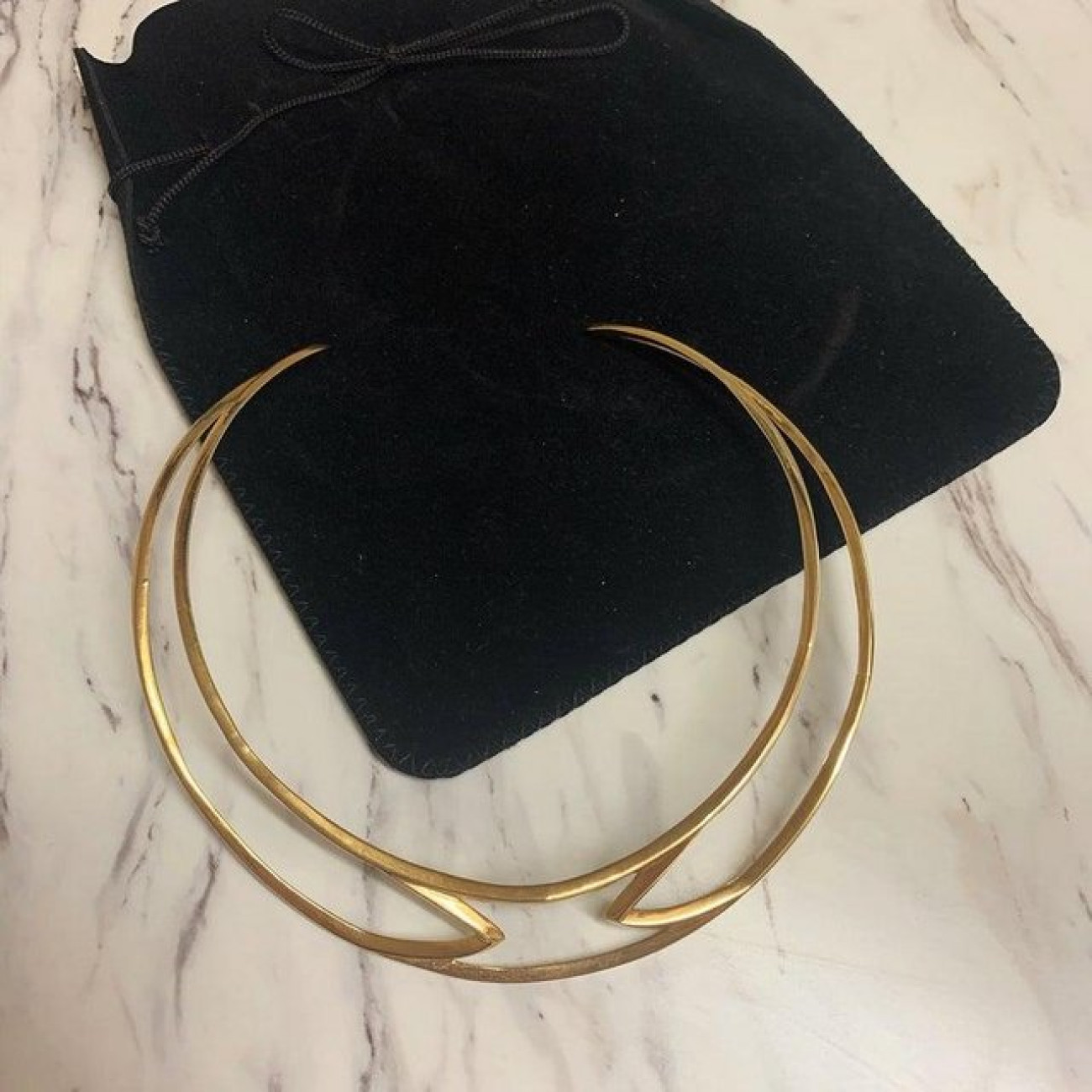 Gold Collar Necklace by Pamela Love