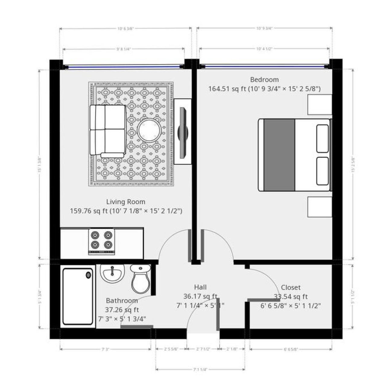 1 bedroom apartment for sale