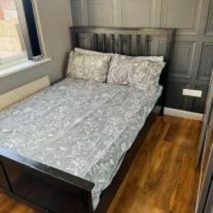 IKEA hemnes double bed black