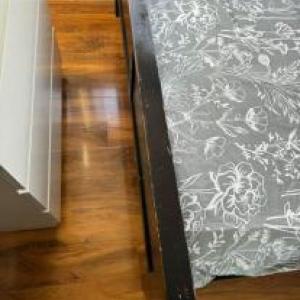 IKEA hemnes double bed black
