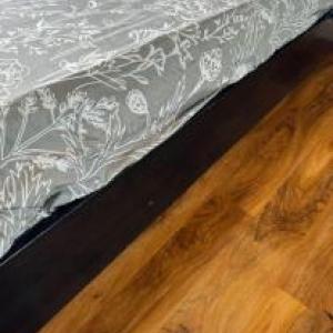 IKEA hemnes double bed black