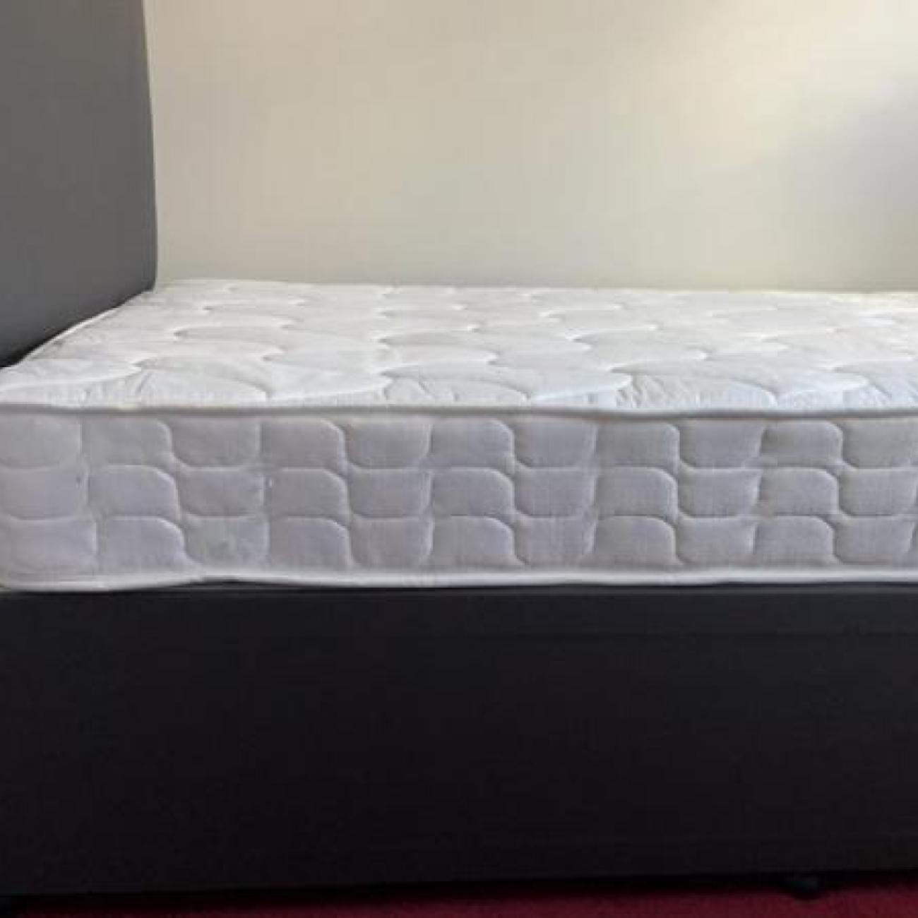 Single Bed 3ft, includes mattress and headboard