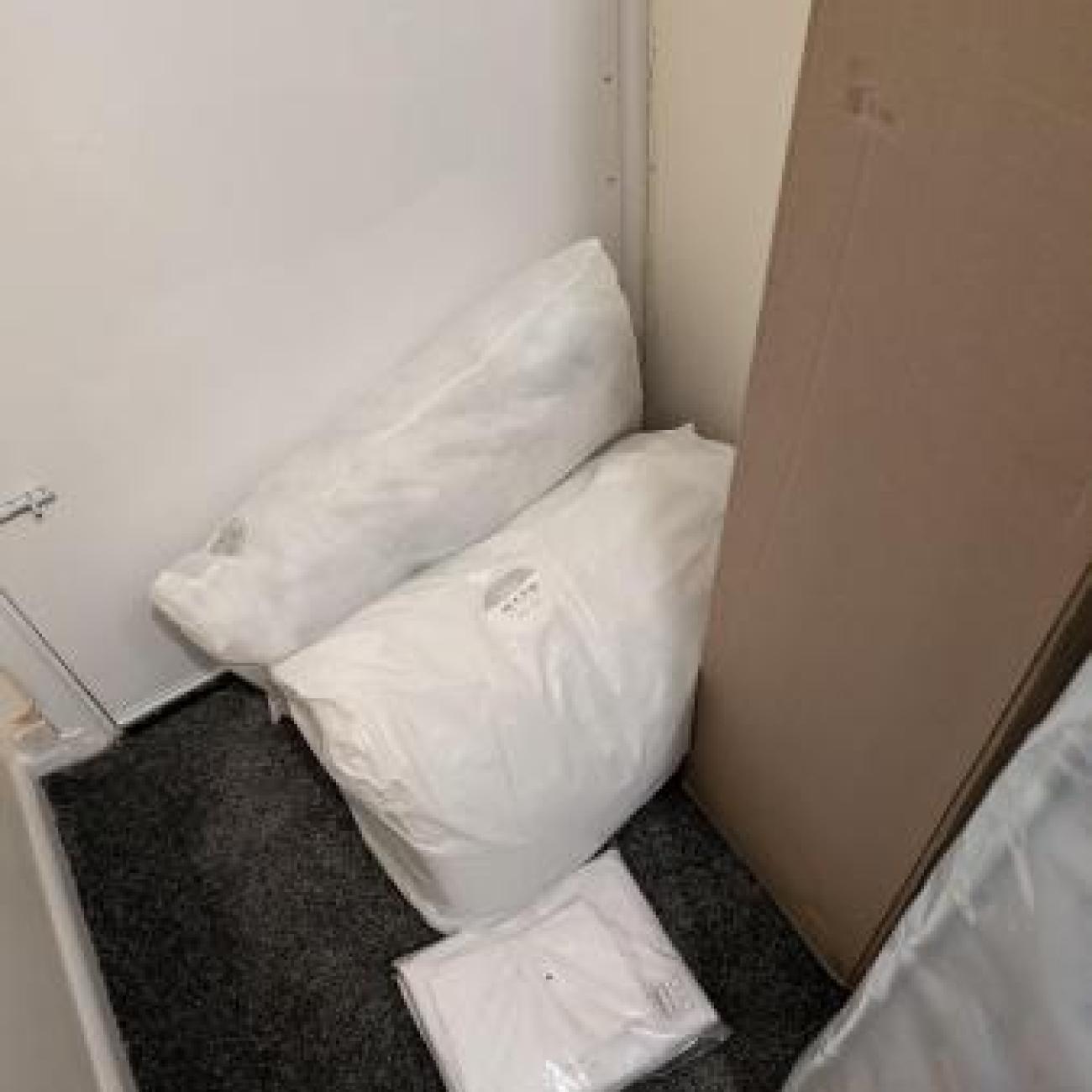 Brand new single bed and accessories.