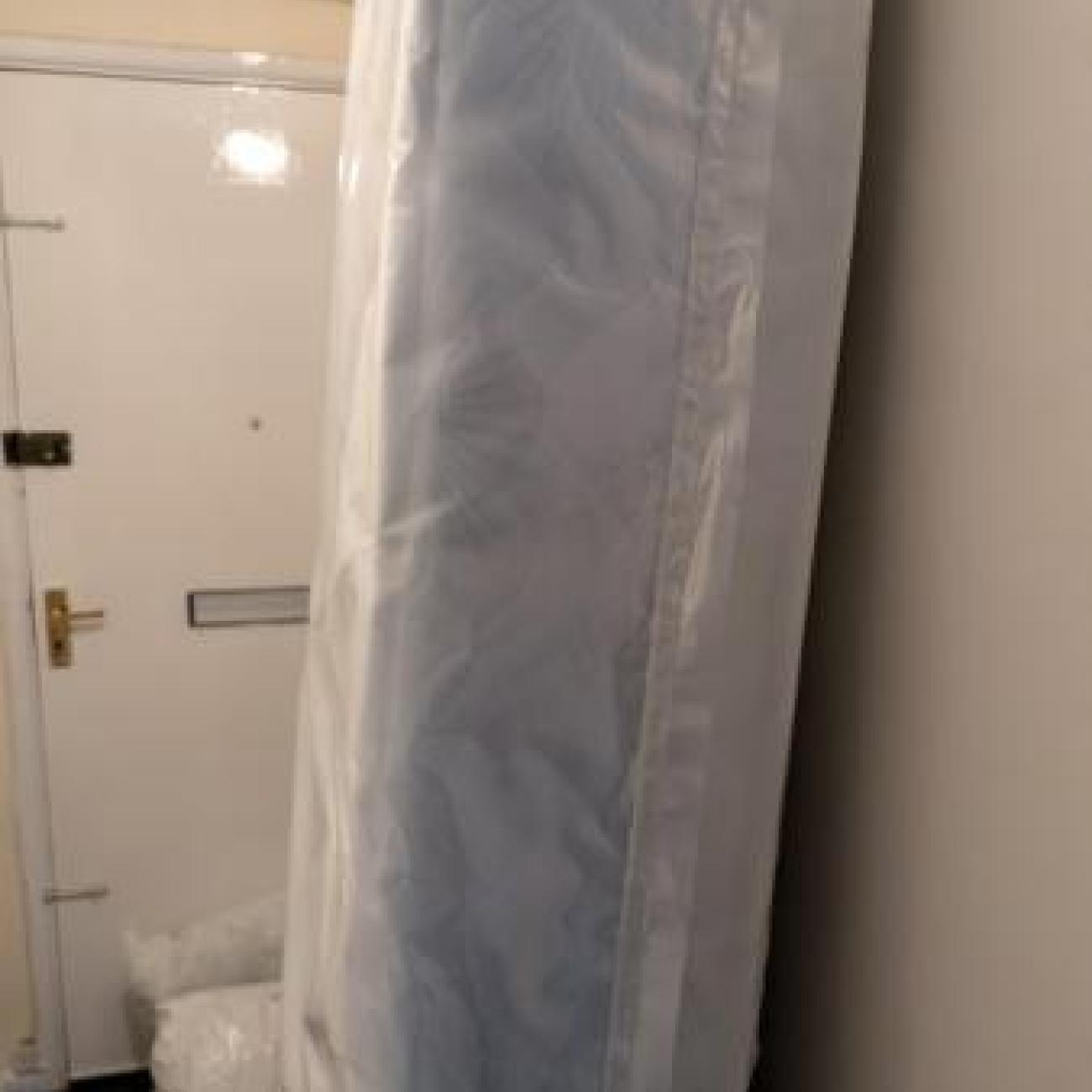 Brand new single bed and accessories.