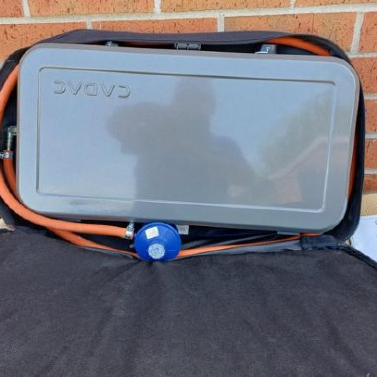 Cadac2 barbecues with ring and solid plate.