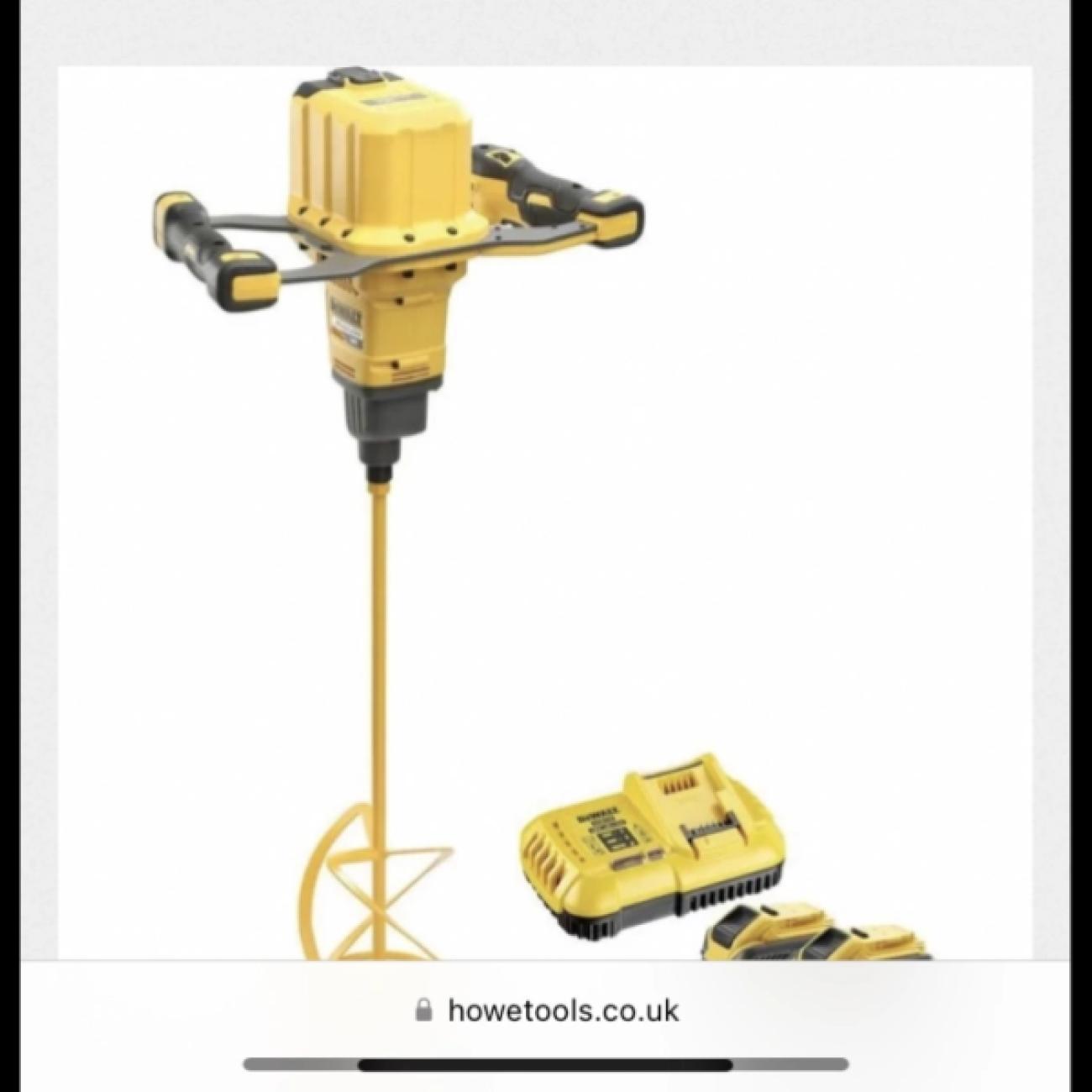 Dewalt mixer and auto gun