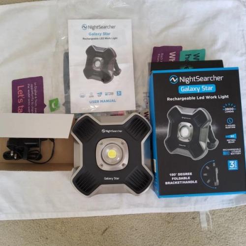 NIGHTSEARCHER RECHARGABLE WORK/ FLOOD LIGHT/ POWERBANK