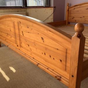 Pine super king bed frame ikea