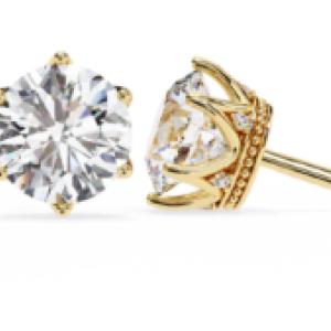 Crown Earrings by Aurika Gems