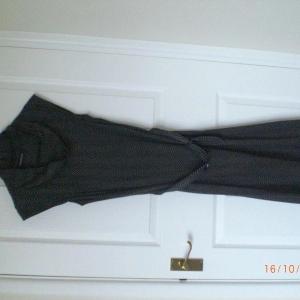 Dress, sleeveless, sparkly black, size 12 [Alfredo]