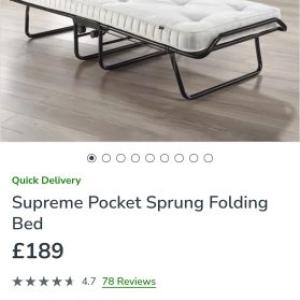 Foldable jaybe bed with mattress