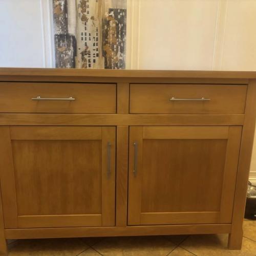 Solid oak sideboard