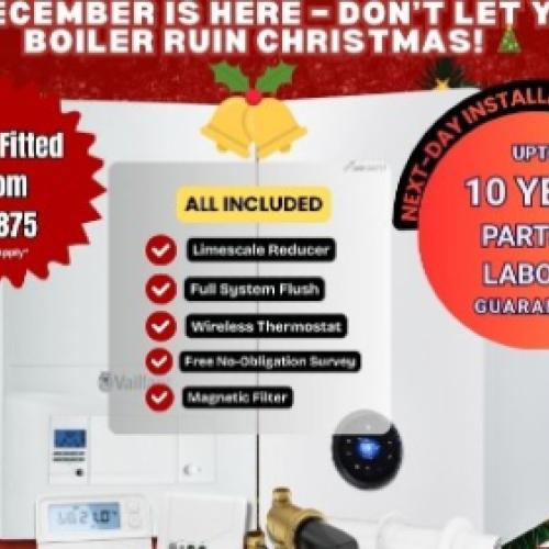 New Boiler Installation Worcester/Vaillant £1,875 Fully Fitted + £600 Savings