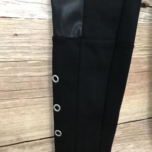 Star by Julien Macdonald Black Leggings with Eyelet Detail