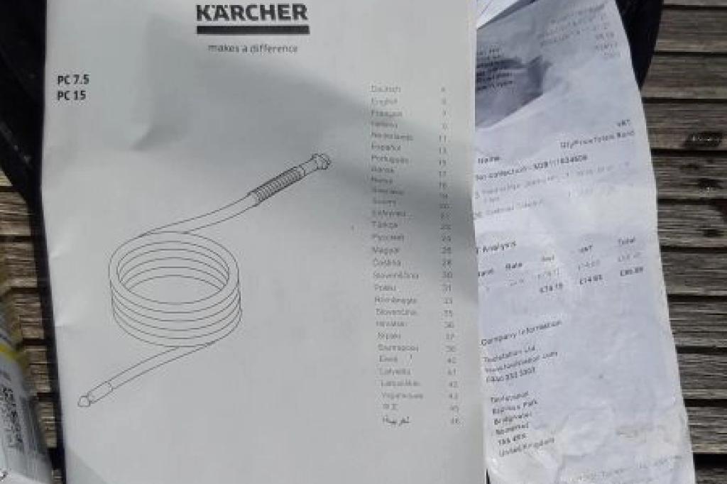 Kärcher Pipe Cleaning Kit PC 7.5 - as new