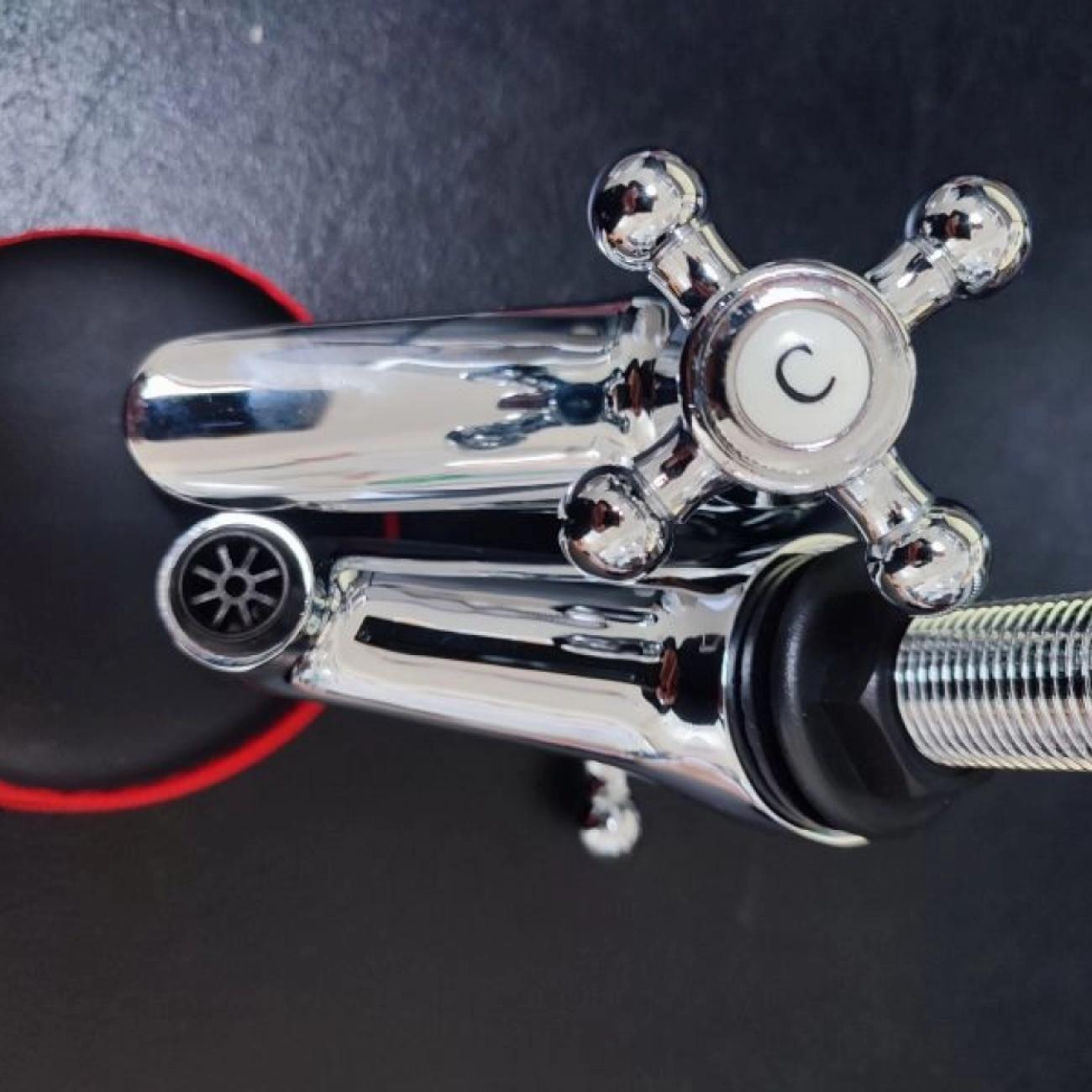 Swirl Traditional Chrome Basin Taps 1/2" Brand New in Box