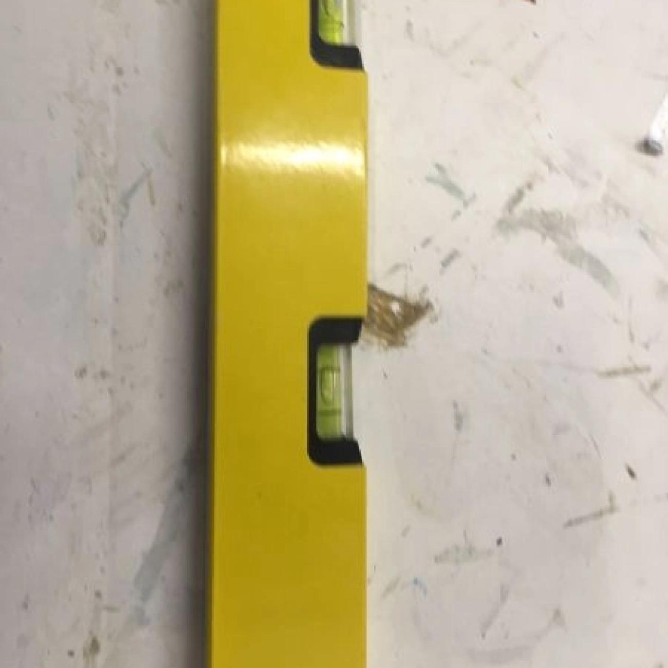 SPIRIT LEVEL for determining Patio Slope / Fall