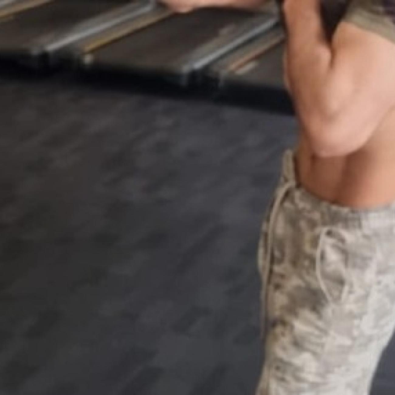 Muscular bisexual male