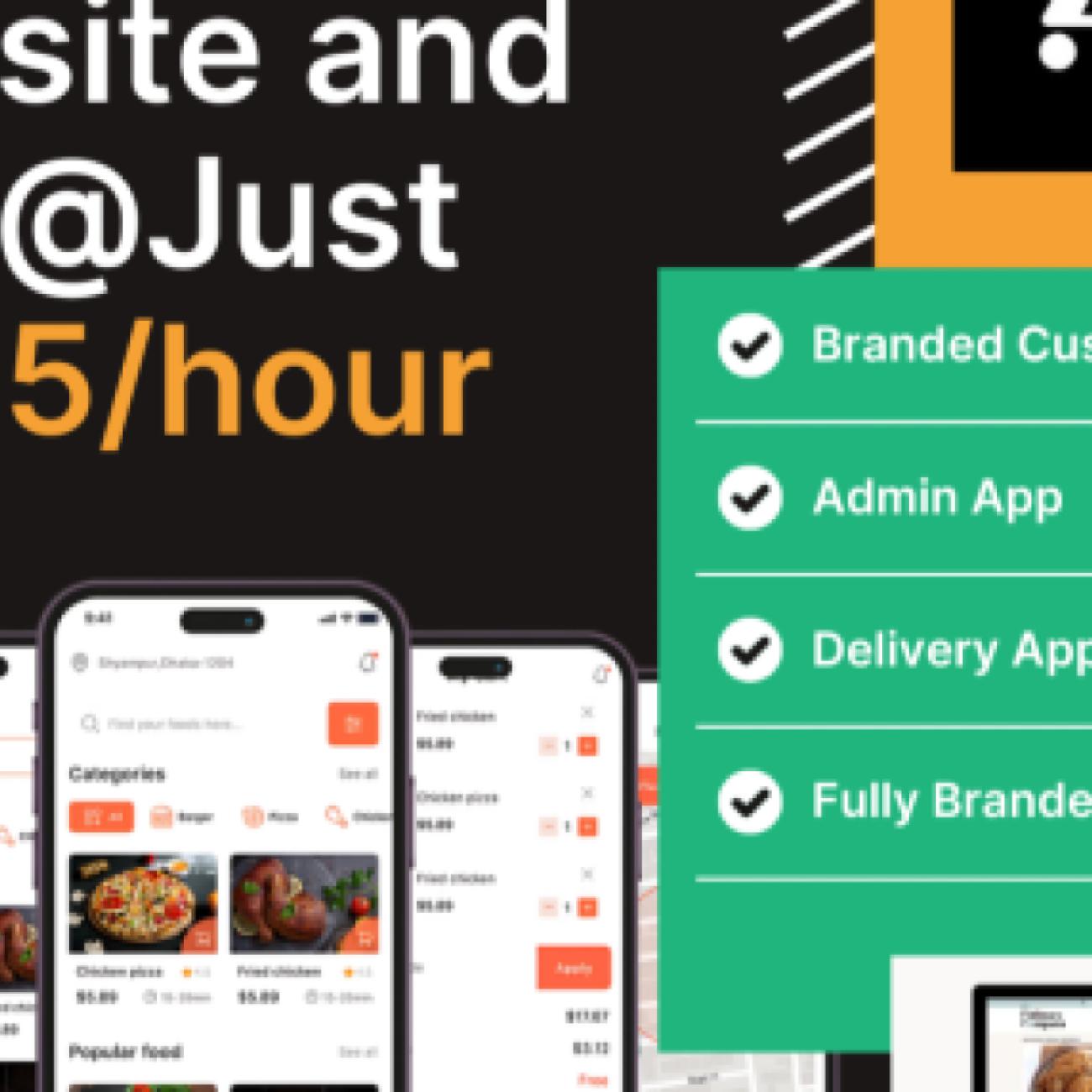 Gustosfera – Launch Your Restaurant's E-commerce Website and Mobile App at Just £0.45 per Hour