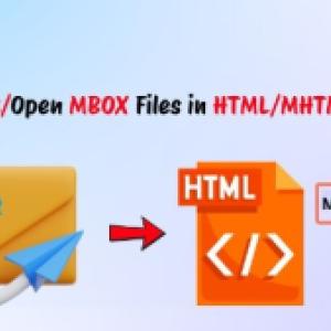 Export MBOX Files into HTML/MHTML by BLR MBOX Converter