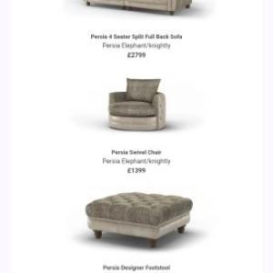 Chesterfield perisa set for sale