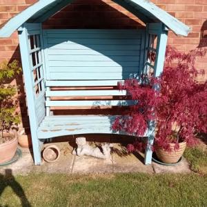 Bench and love seat