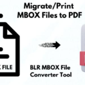 Convert/Print MBOX to PDF by BLR MBOX Converter