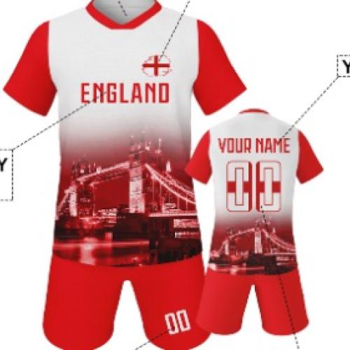 custom england kids soccer jersey can print name number