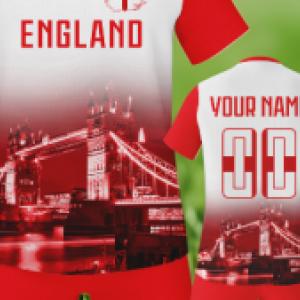 custom england kids soccer jersey can print name number