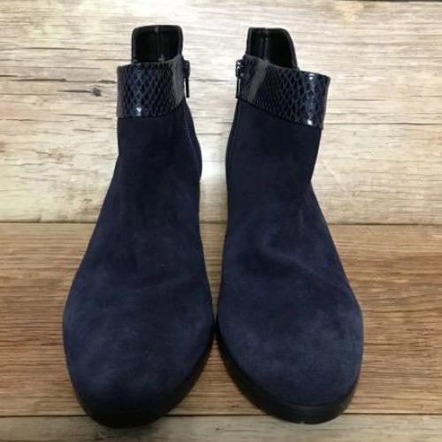 Kaleidoscope Navy Suede Ankle Boots