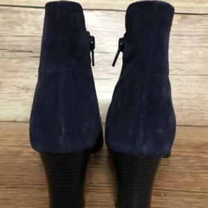 Kaleidoscope Navy Suede Ankle Boots