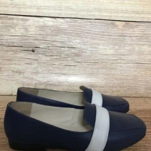 Kaleidoscope Navy and cream Loafers