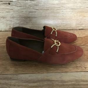 Kaleidoscope Orange Suede Loafers