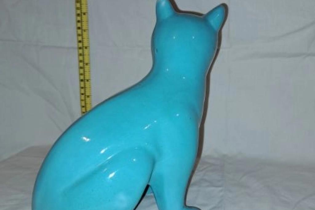 Porcelain Cat Figurine