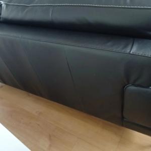 Leather sofa and chair