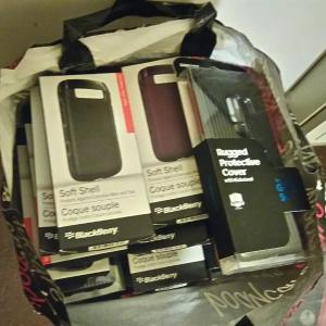 Job lot. 8 bags of new phone cases, Tablet cases & screen protectors