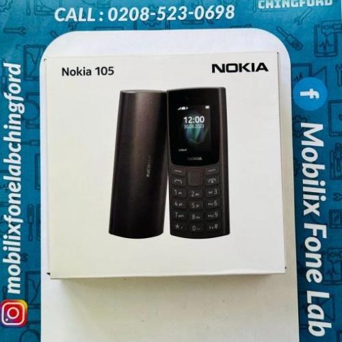Nokia 105 2023 2G Dual Sim Unlocked Charcoal FM Radio LED Torch Simple Keypad Phone