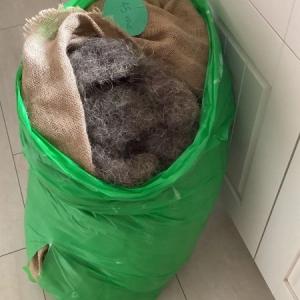 Horsehair and mixed animal hair for upholstery
