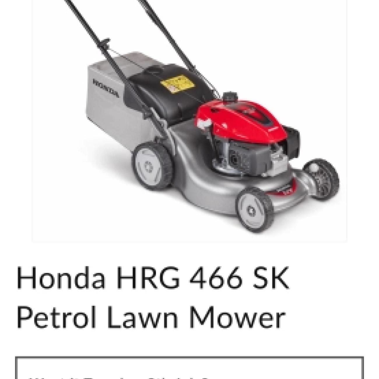 Honda petrol mower
