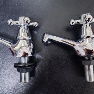 Swirl Traditional Chrome Basin Taps 1/2" Brand New in Box