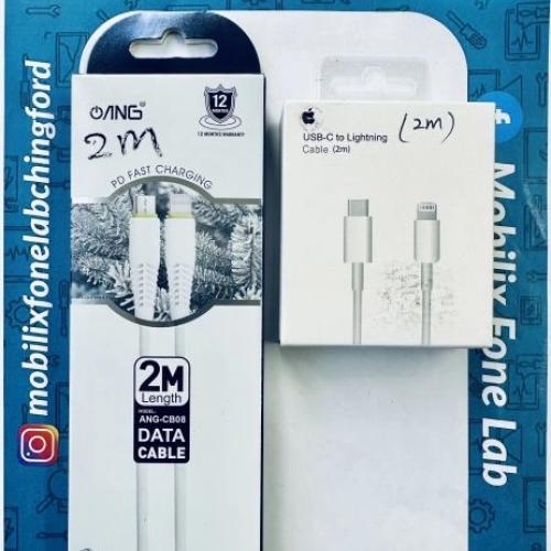 USB C to Lightning Cable 2 Meter for iPhones 11, 12, 13, 14 Series