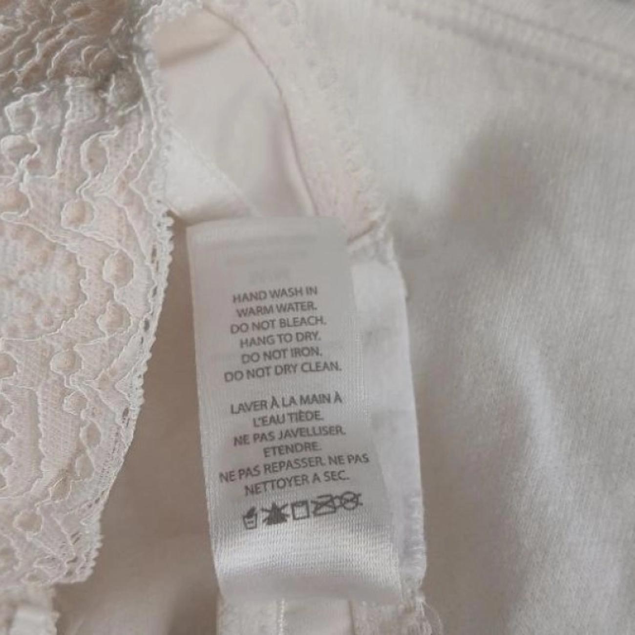 Jessica Simpson Bra Top Camisole Women's Large White Lace Underwired Padded Cups