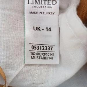 Marks & Spencer Limited Collection Mustard Tapered Trousers Size 14
