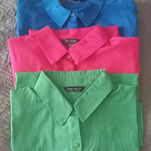 Pink, Blue & Green Blouses. Never worn.