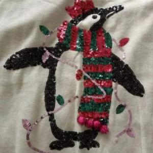 Christmas Jumper, Penguin, size 14