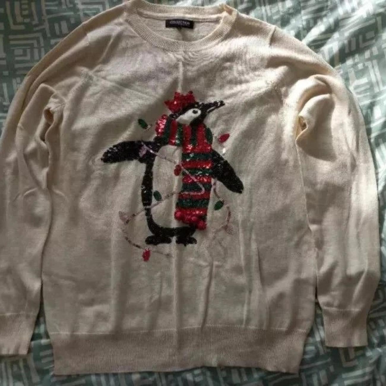 Christmas Jumper, Penguin, size 14