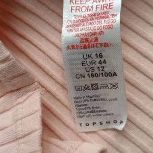Sleeveless Top, peach-salmon, size 10/12 [Kontrast]