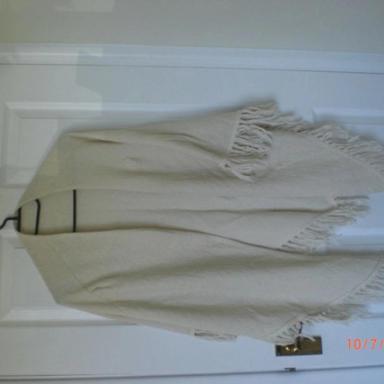 Cream shawl with matching skirt, both E&M [can be sold separately]