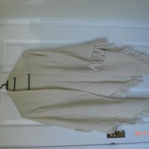 Cream shawl with matching skirt, both E&M [can be sold separately]