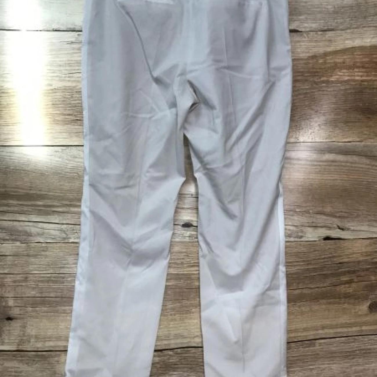 Hugo Boss Cream Straight Leg Side Zipped Trousers